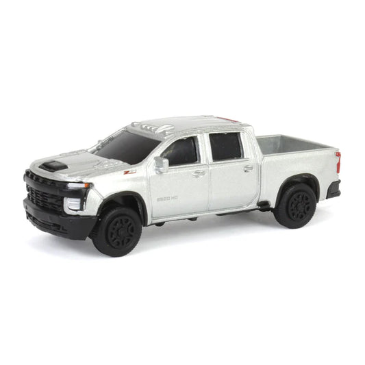 1/64 Chevy Silverado 2500HD Z71 Silver Ice Metallic, Collect N Play by ERTL