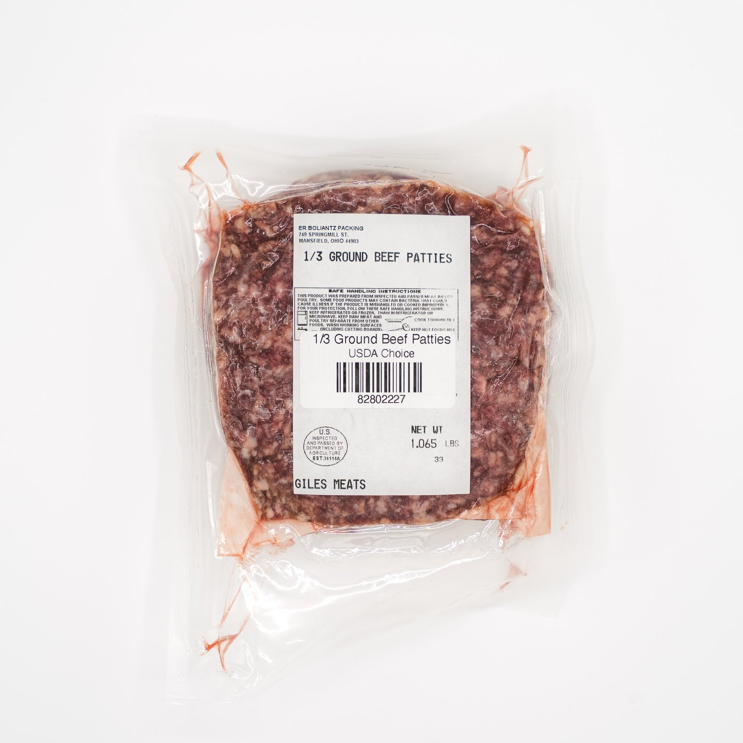 1/3 lb Patties (3 to 1)