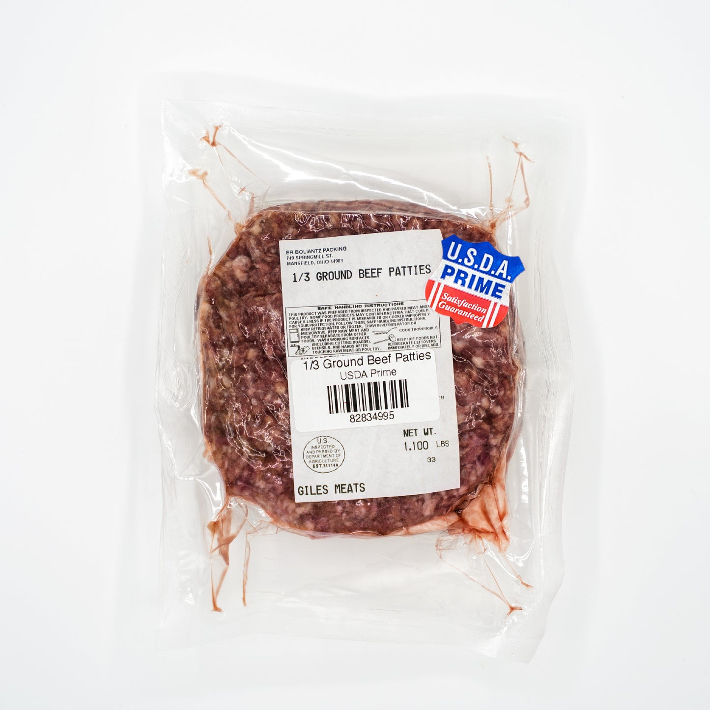 1/3 lb Patties (3 to 1)