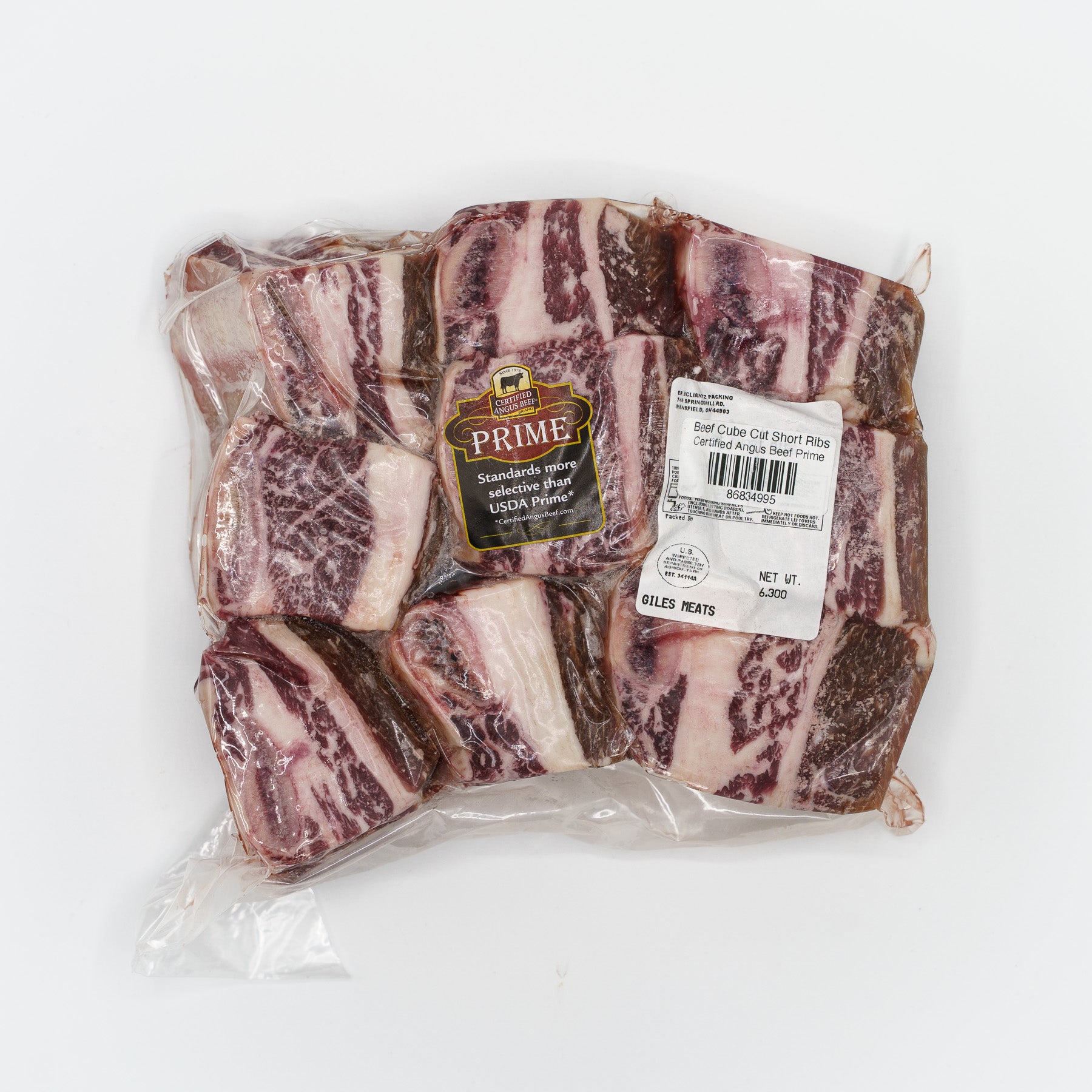 Beef Cube Cut Short Ribs – Giles Meats