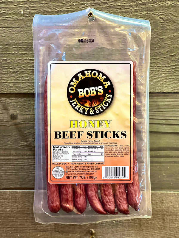 Omahoma Bob's Honey Beef Sticks