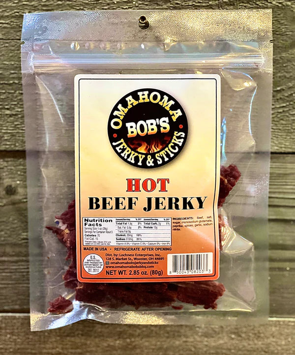 Omahoma Bob's Hot Beef Jerky